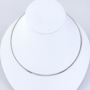 Vintage Italy Sterling Silver 925 2.5mm Flat Snake Chain Necklace 16”-18”